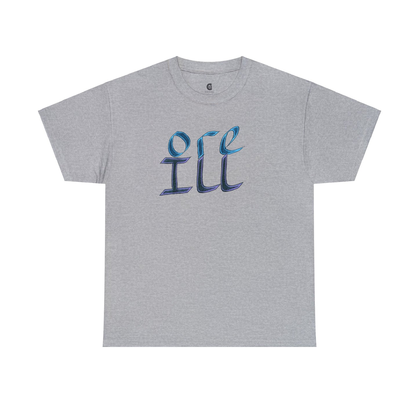 ICE. ore. ill. DTG direct to garment Heavy Cotton Tee